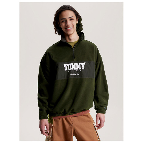 Tommy Hilfiger Ανδρική μπλούζα Fleece Oversized Polar Fleece Half-Zip Sweatshirt